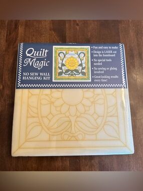 Quilt Magic No Sew Wall Hanging Kit "Sunflower"  12 x 12"  #819‎